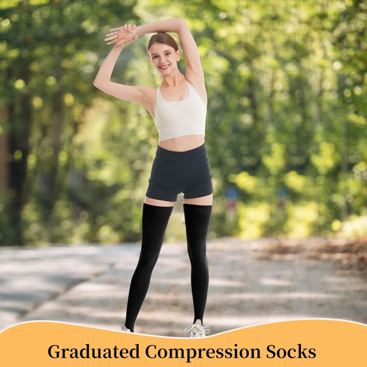 20-30Mmhg Thigh High Compression Socks, Compression Stockings