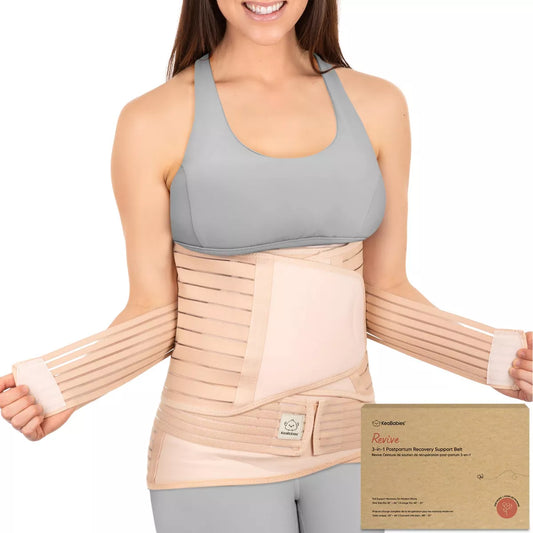 Lower Belly Compression Band shown with all three belts worn together