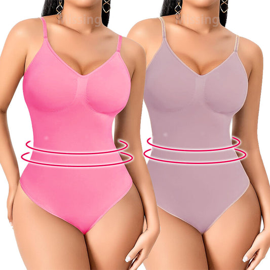 Thong Shapewear Bodysuit Women'S Tummy Control Snatched Full Body Shapewear