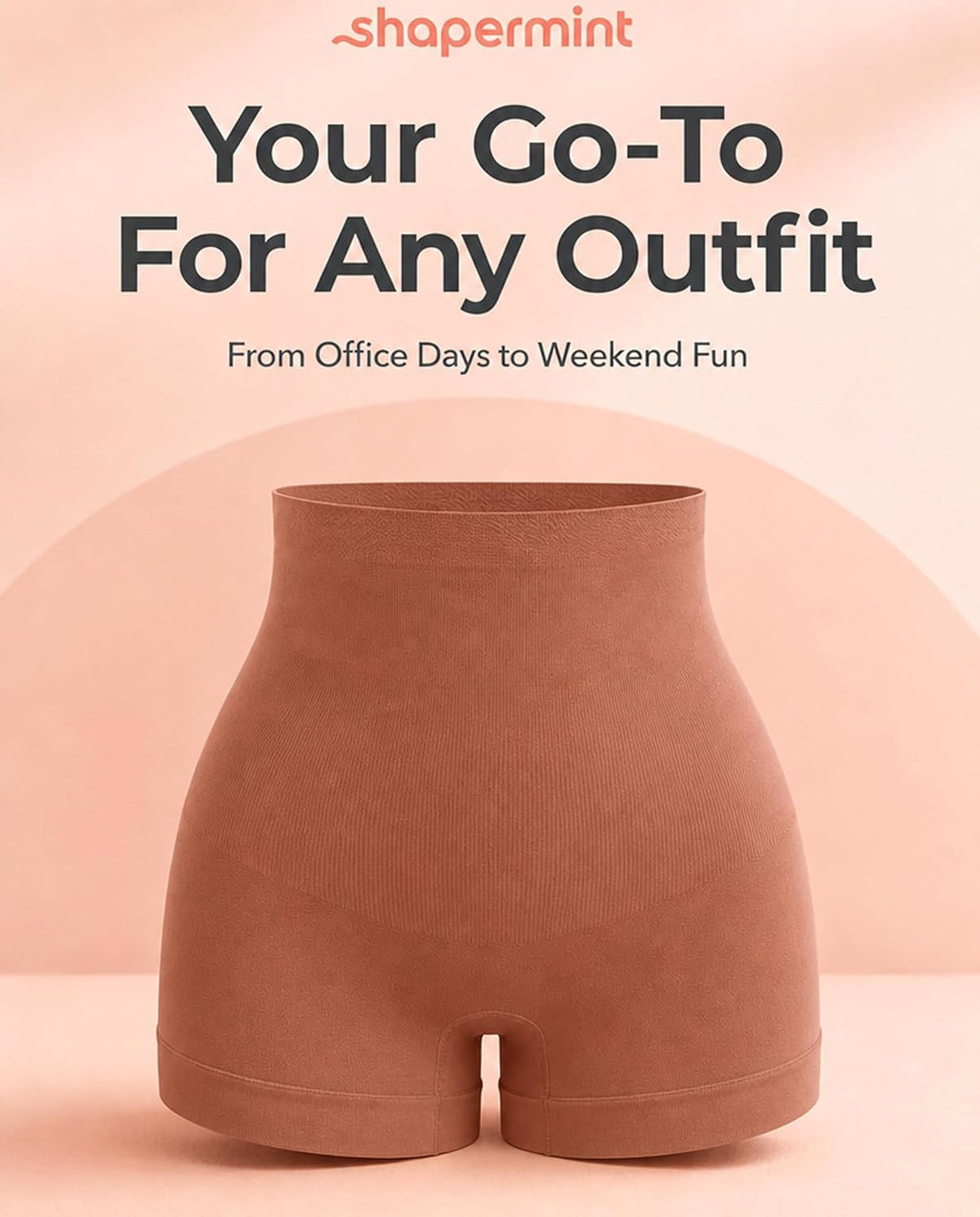 Shapewear Tummy Control Shorts, High-Waisted Firm Boyshorts
