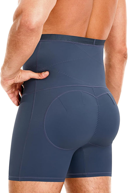 Mens Padded Underwear Butt Lifter Boxer Briefs Tummy Control Shapewear