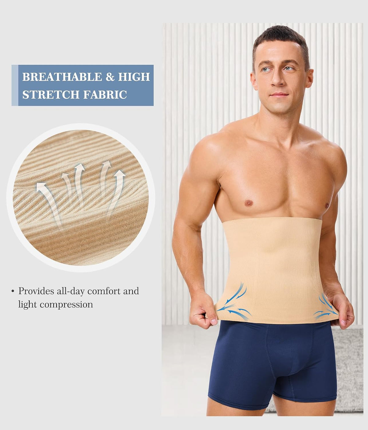 Waist Trainer for Men Shapewear Tummy Control Body Shaper Corset Slimming Girdle Fajas Para Hombres