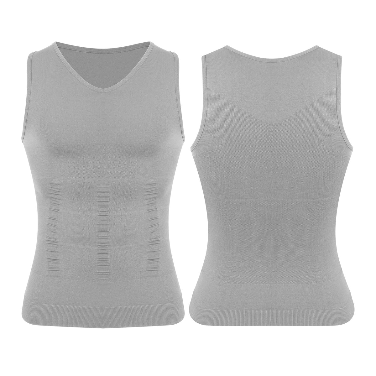Men'S Body Shaper Slimming Shirt Compression Vest Elastic Shapewear Tank Tops