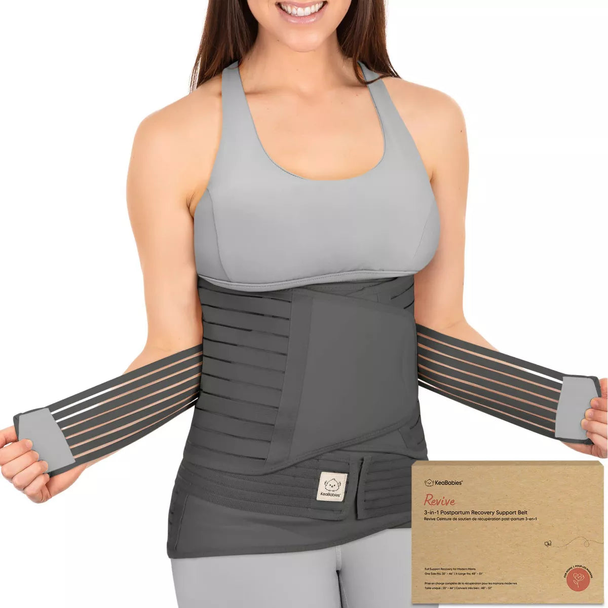 Lower Belly Compression Band measurement guide for lower abdominal circumference