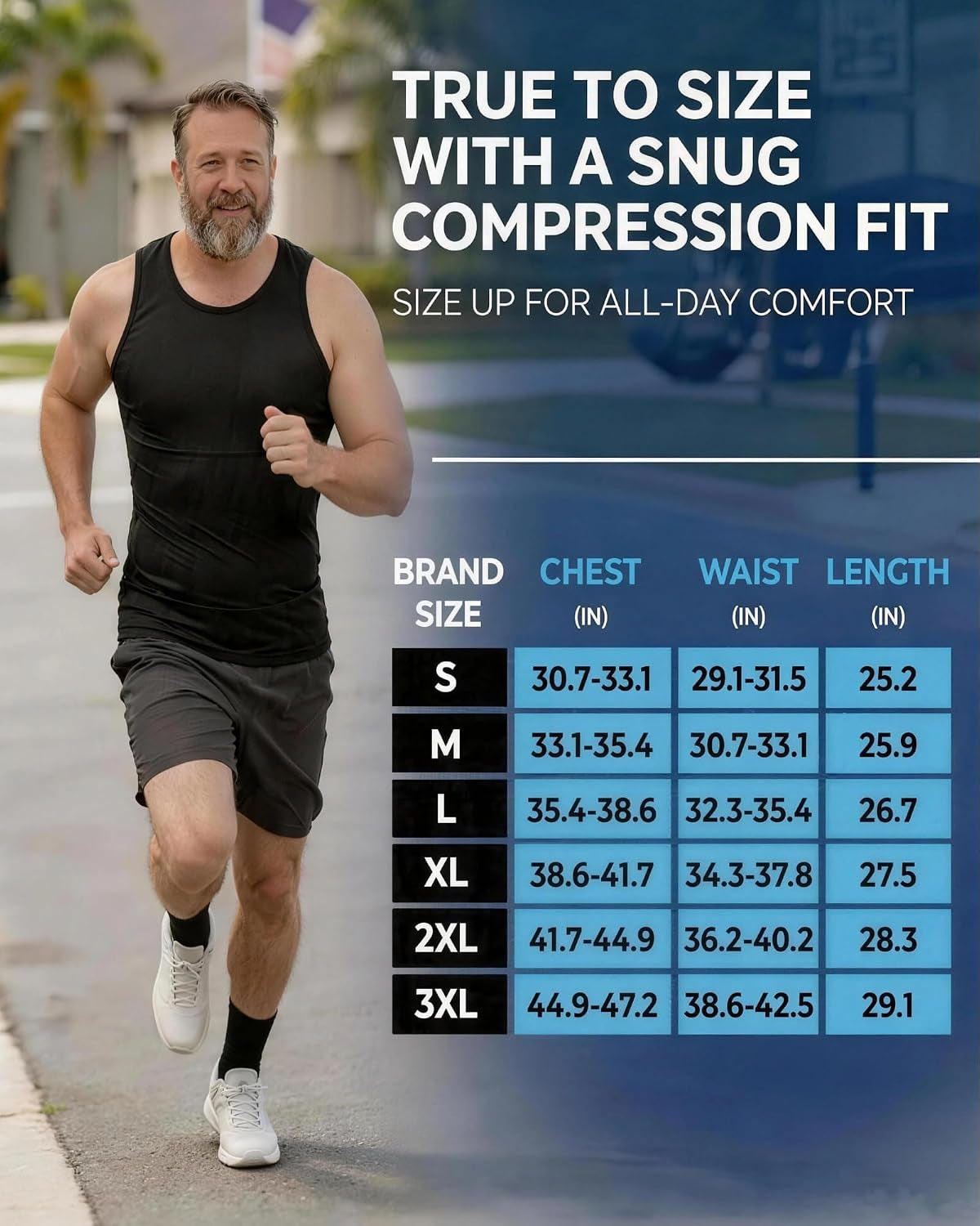 Compression Shirt Men Slimming Undershirt Body Shaper Vest, Gynecomastia Compression Tank Top, Shapewear Tummy Control