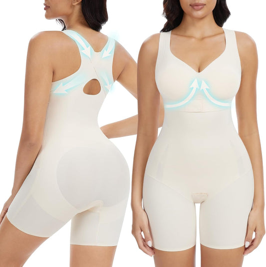 Posture Corrector Shapewear Bodysuit : Posture Bra Shapewear Tummy Control - Upper Back Support Body Shaper