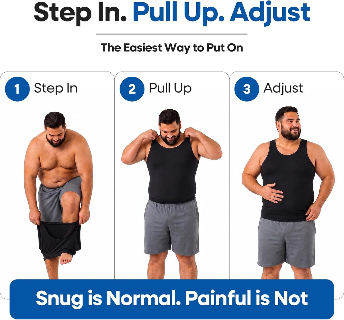 Compression Shirt for Men | Gynecomastia Compression Tank Top Men | Mens Shapewear Compression Shirts