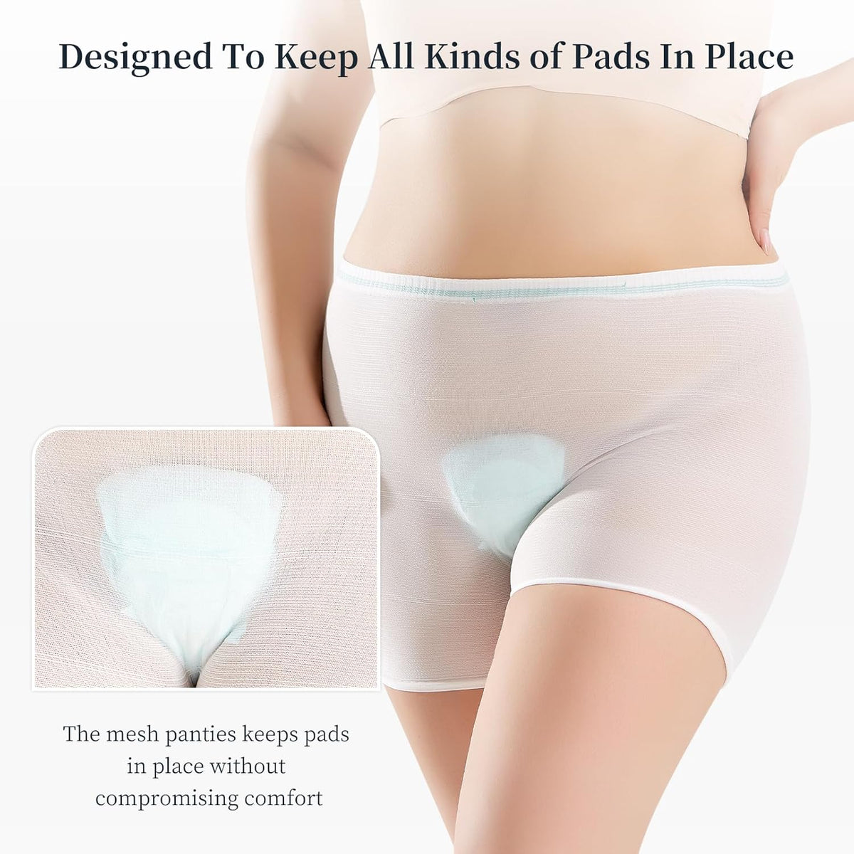 Mesh Underwear Postpartum 8 Count Disposable Postpartum Underwear Hospital Mesh Panties for Post C-Section