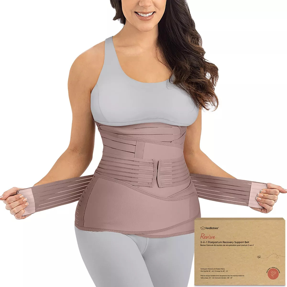 Lower Belly Compression Band worn under clothing