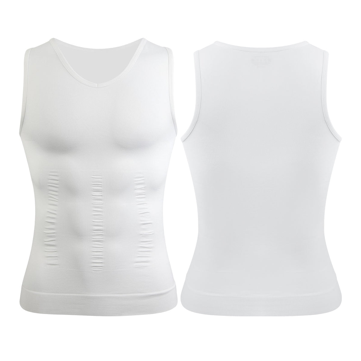 Men'S Body Shaper Slimming Shirt Compression Vest Elastic Shapewear Tank Tops