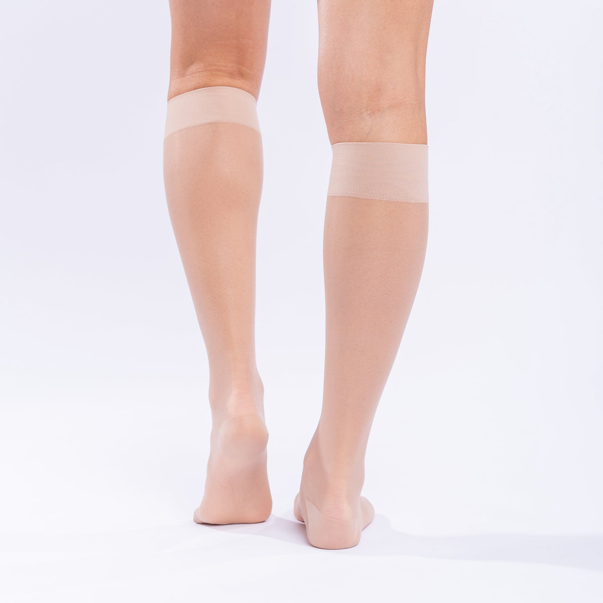 Sheer Compression Socks 15-20Mmhg Energizing Knee Highs Sheer - Medium