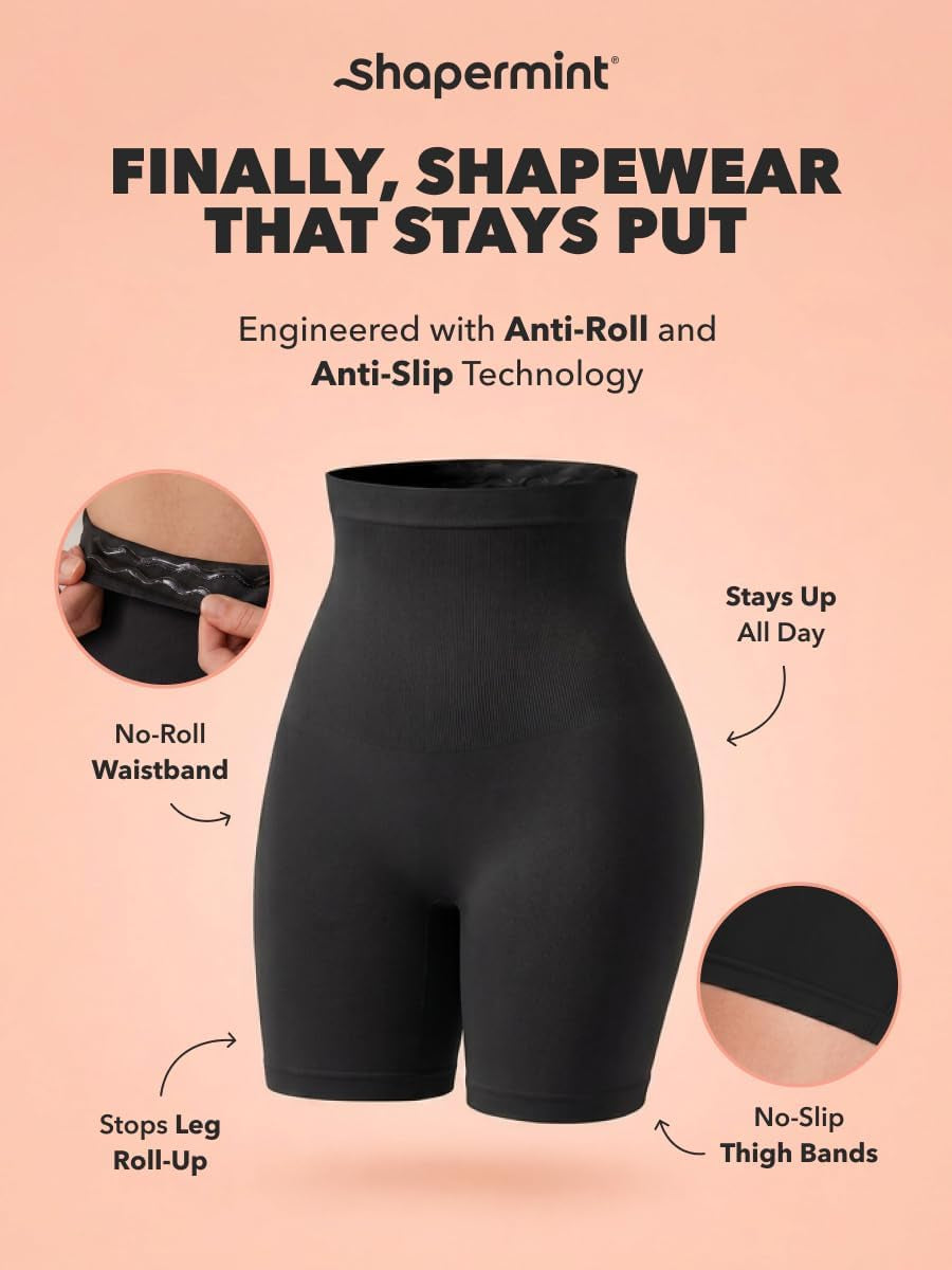 Shapewear for Women - High-Waisted Shapewear Tummy Control Shorts, Thigh Slimmer, Underwear for Women