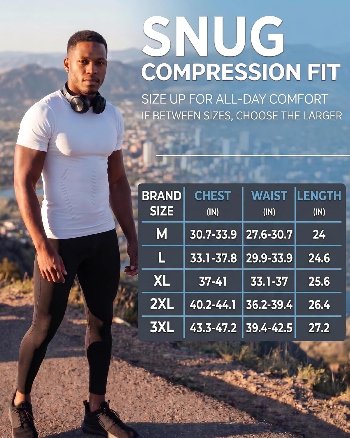 Men'S Compression Shirt Undershirt Slimming Tank Top Workout Vest Abs Abdomen Slim Body Shaper