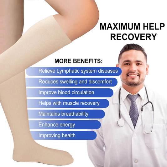Compression Socks for Women and Men,  3 Pairs Womens Compression Socks 20-30 Mmhg, Knee High Compression Socks for Running, Nurse, Pregnancy and Travel