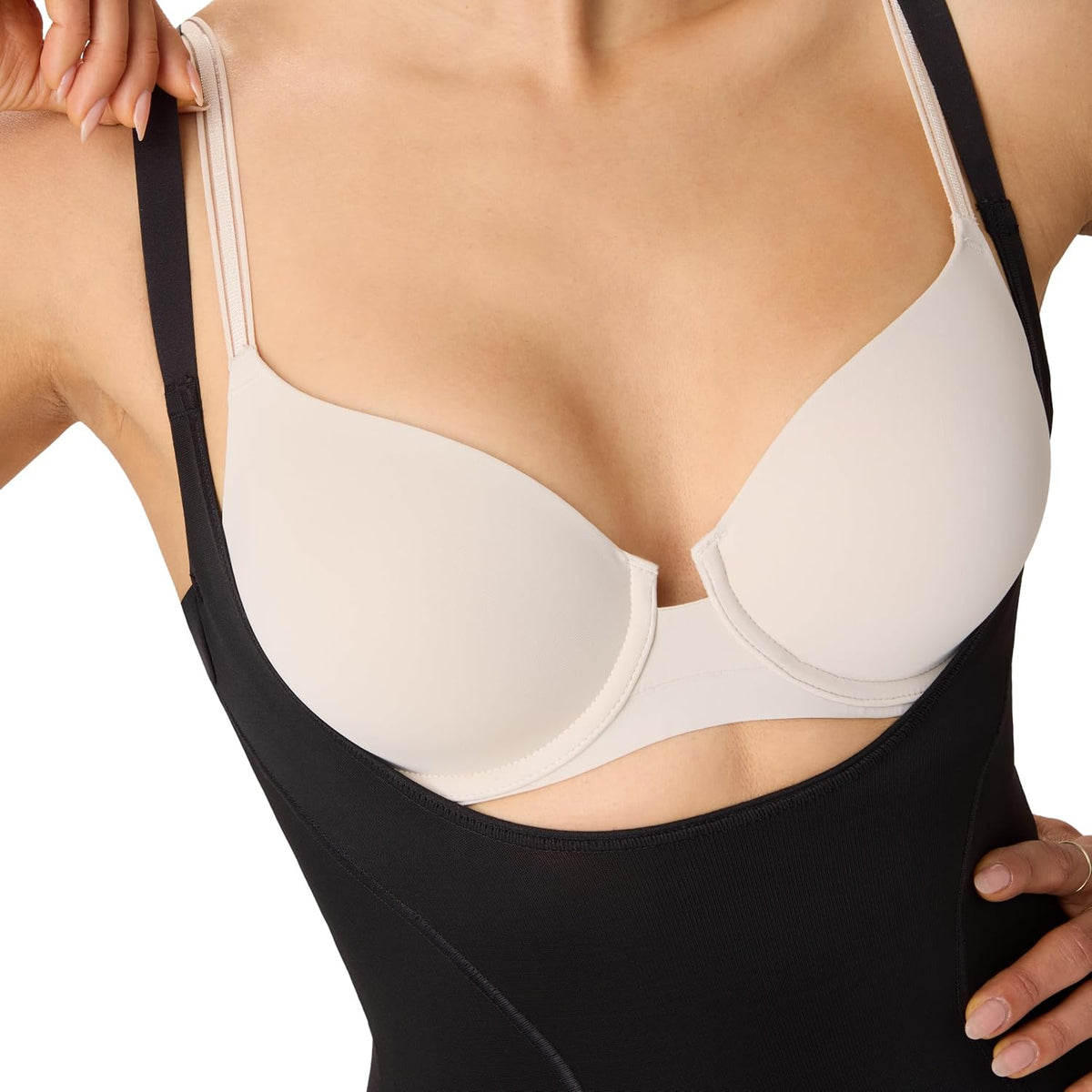 Women'S Open Bust Shapewear, Wear Your Own Bra Smoothing Shapewear Briefer