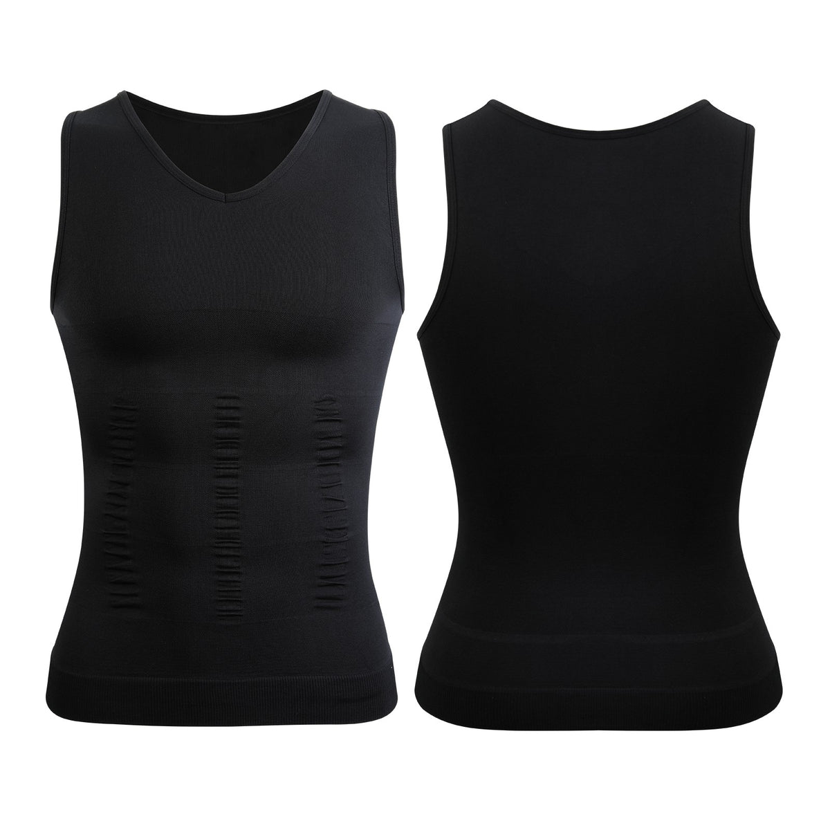 Men'S Body Shaper Slimming Shirt Compression Vest Elastic Shapewear Tank Tops